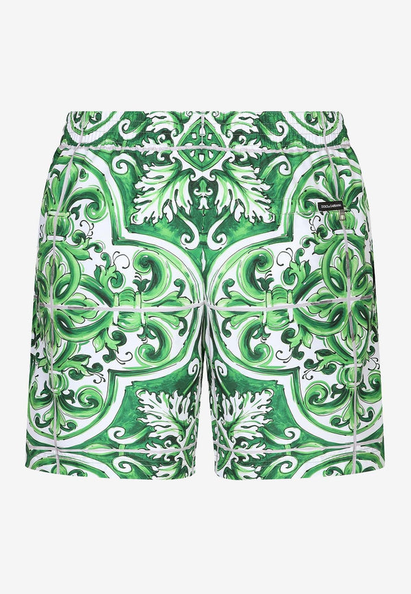 Majolica Print Swim Shorts