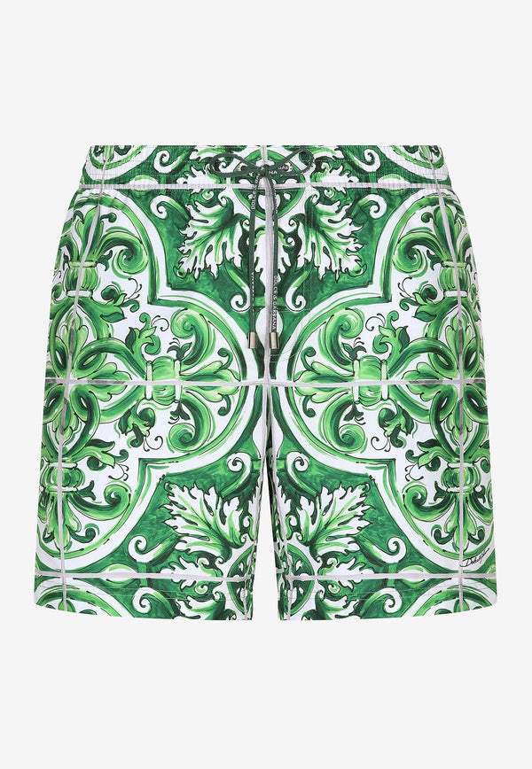 Majolica Print Swim Shorts