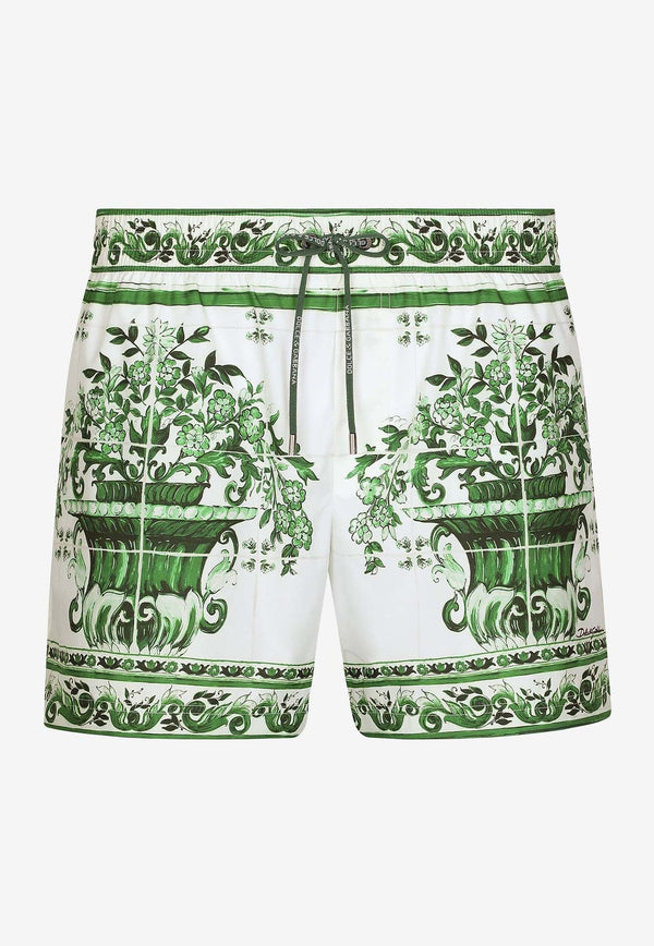 Majolica Print Swim Shorts