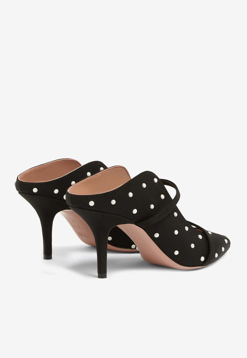 Maureen 70 Pearl Embellished Mules