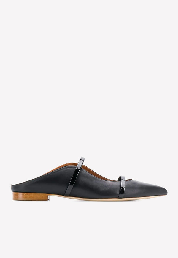 Maureen Flat Mules in Nappa Leather