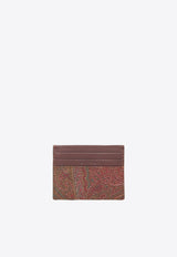 Paisley Jacquard Cardholder With Pegaso Logo