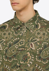 Paisley Print Long-Sleeved Shirt