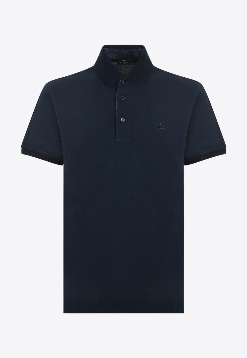 Embroidered Pegaso Pique Polo T-shirt