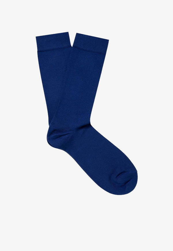 Logo Print Ribbed Socks