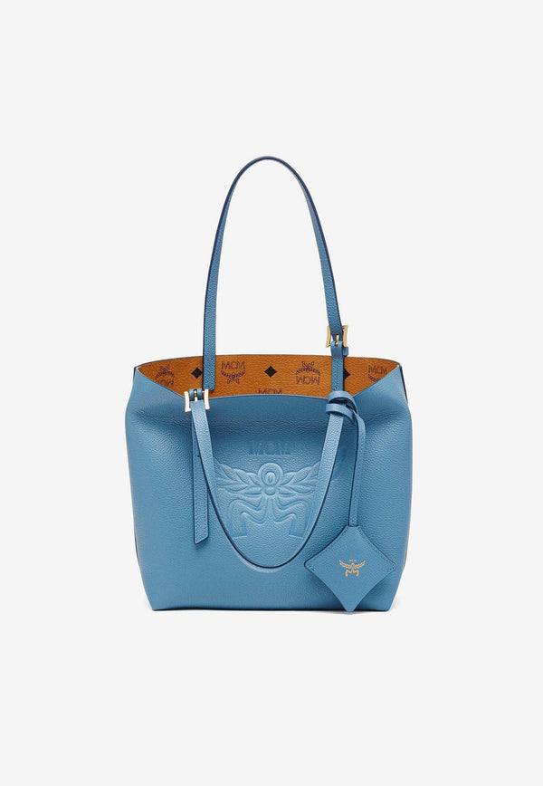 Himmel Embossed Logo Leather Tote Bag