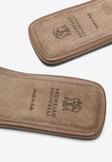 Interwoven Leather Flat Sandals