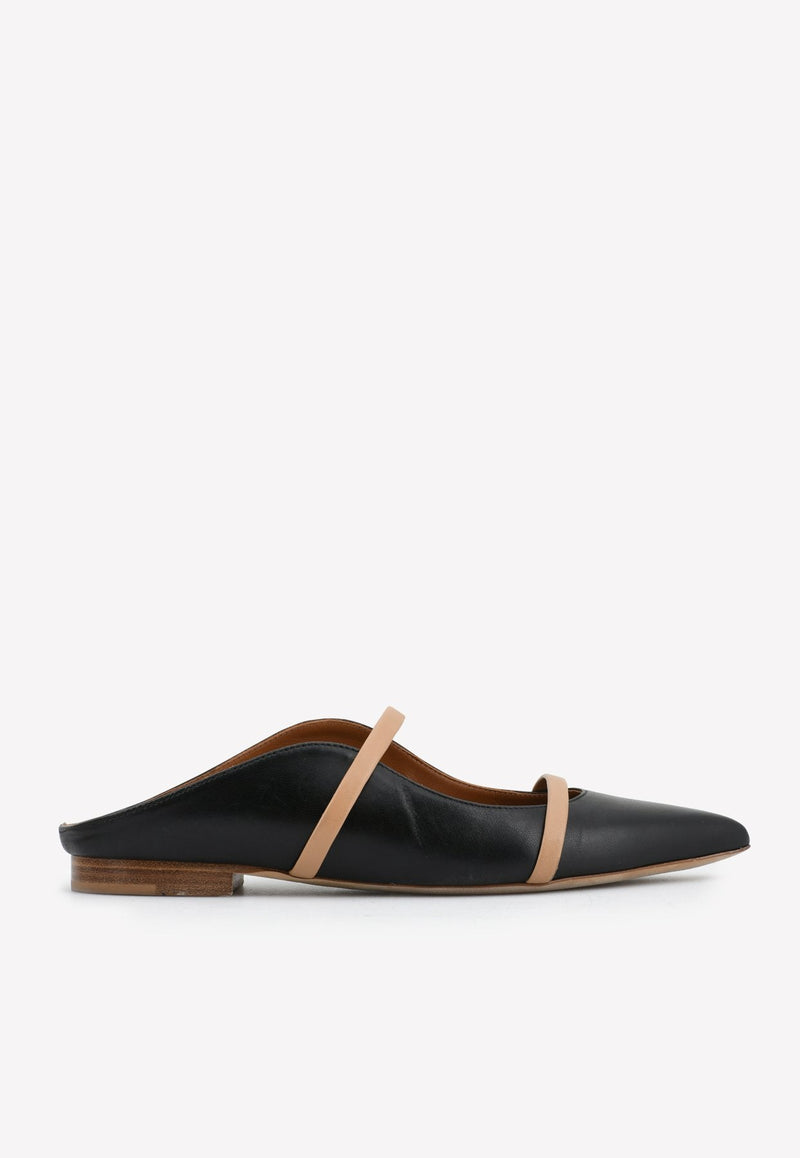 Maureen Flat Mules in Nappa Leather