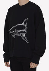 Broken Shark Print Sweatshirt