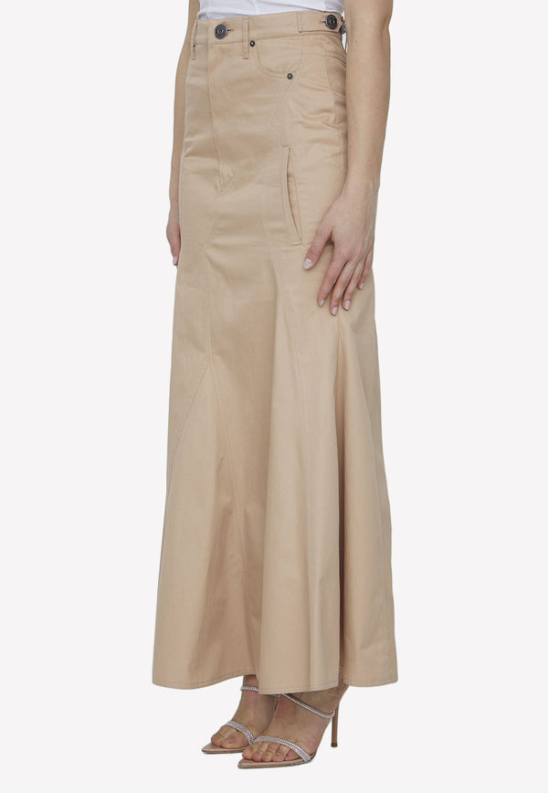 Gabardine Maxi Skirt