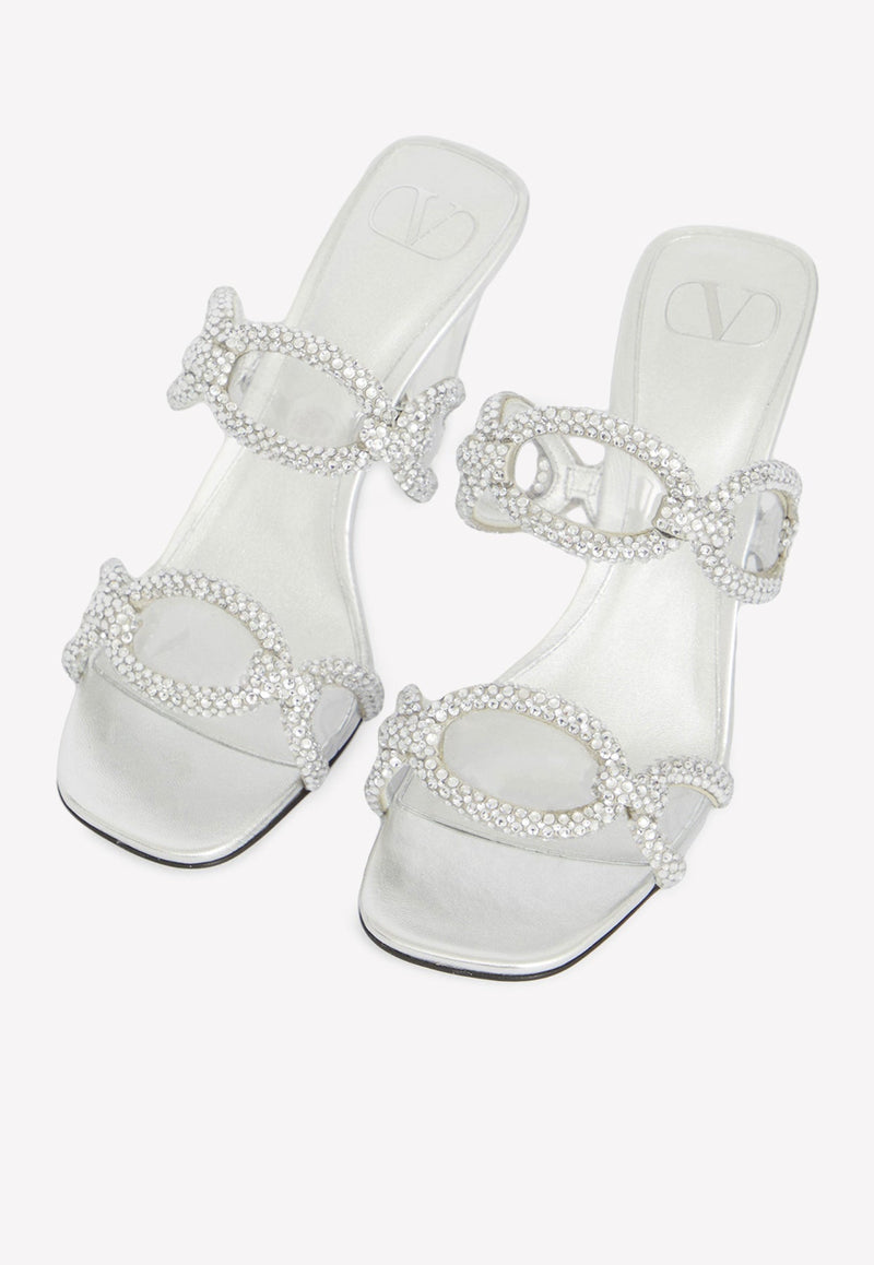 Chain 1967 10 Crystal-Embellished Mules