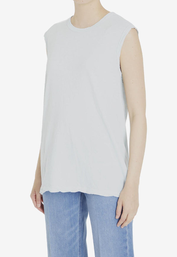 Sleeveless Solid T-shirt