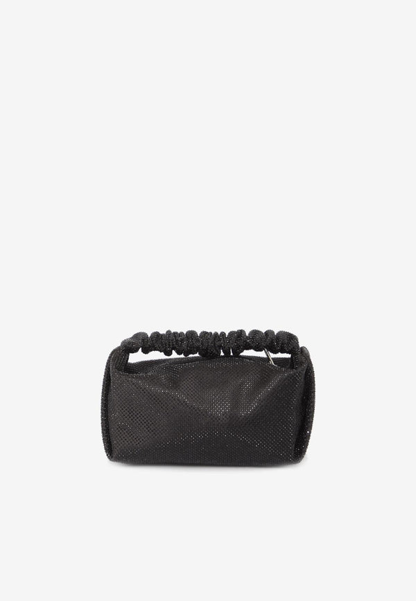 Mini Scrunchie Beaded Satin Handbag