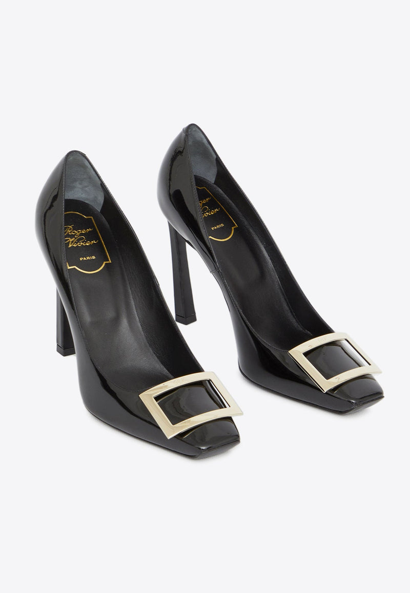 Belle Vivier Trompette 100 Pumps in Patent Leather