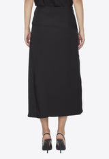 Zipped Midi Skirt