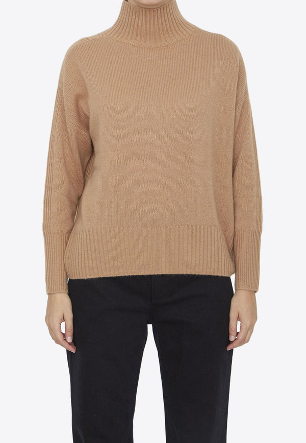 High-Neck Cashmere Sweater