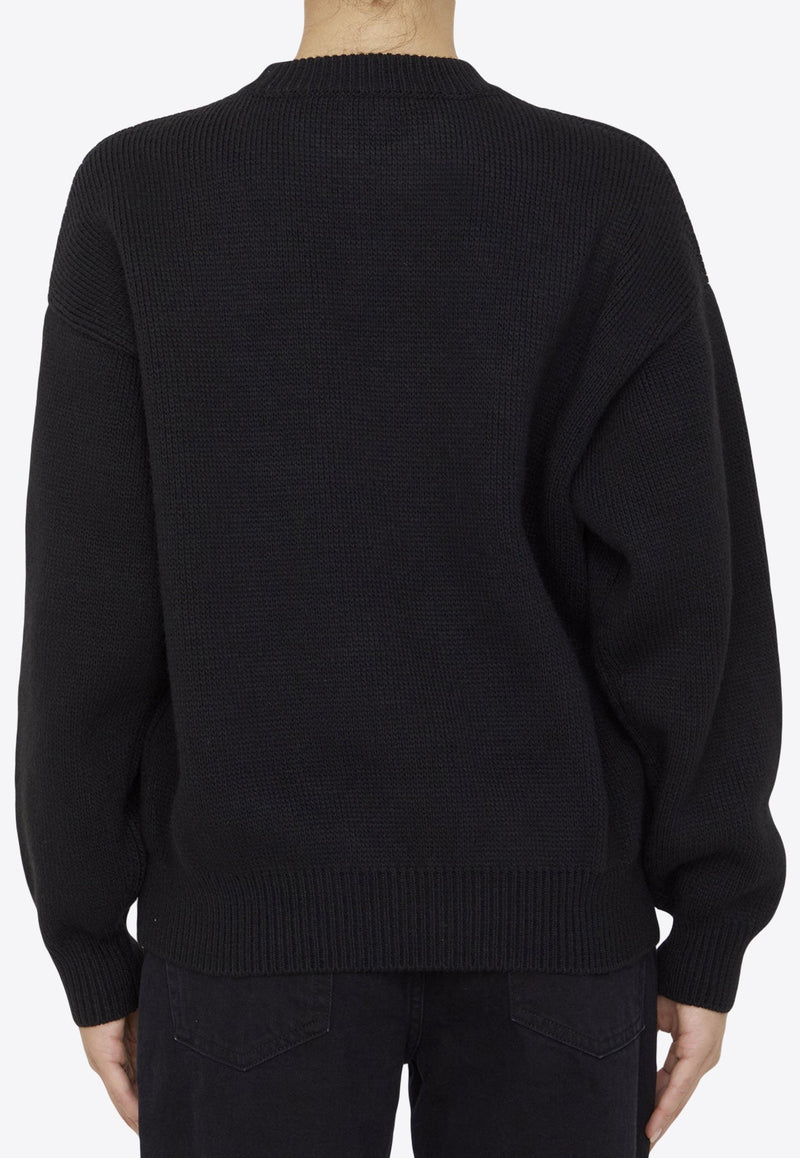 Logo Knitted Pullover Sweatshirt