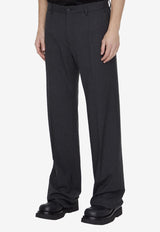 Straight-Leg Tailored Pants