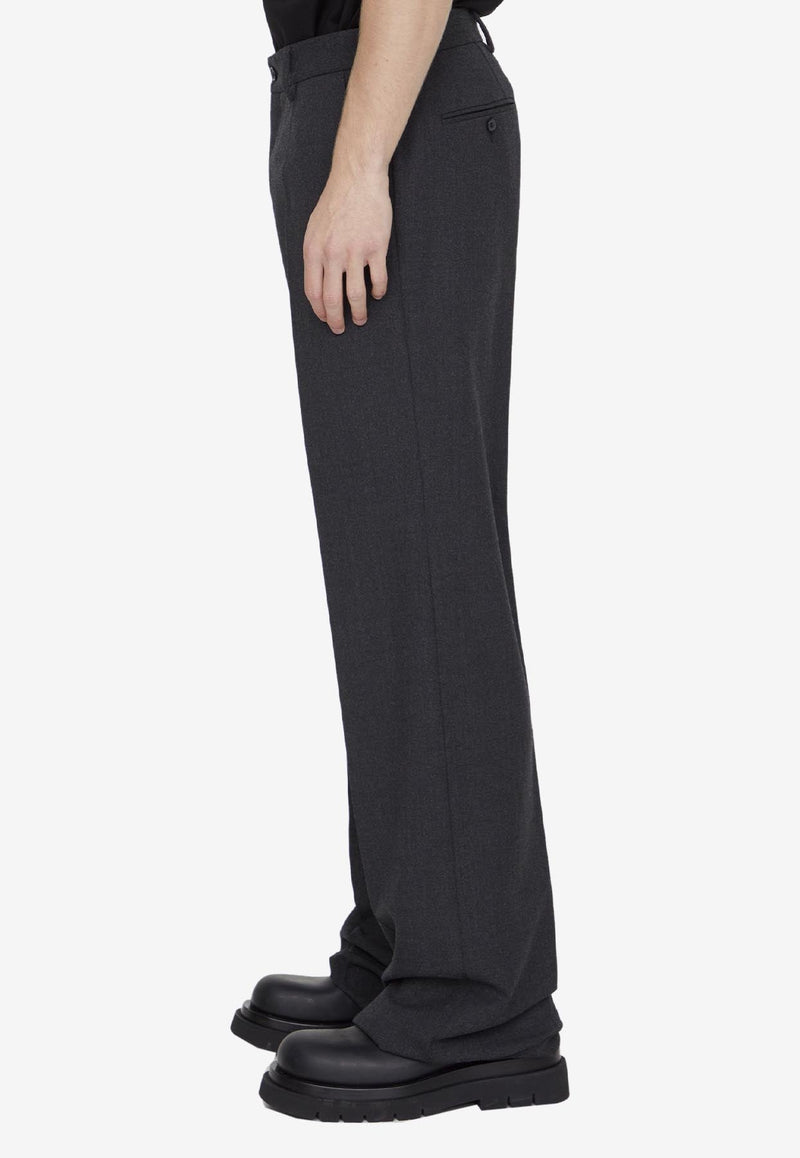 Straight-Leg Tailored Pants