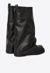 Robin Combat Boots in Calf Leather