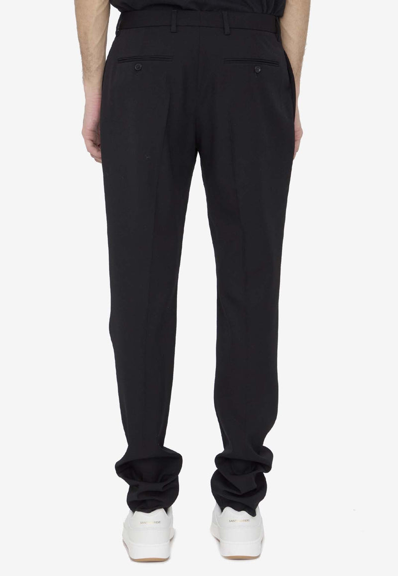 Wool Slim Tailored Pants