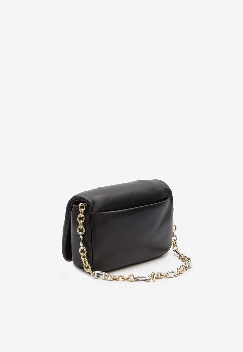 Viv' Choc Leather Shoulder Bag