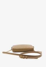 Gaby Zipped Quilted Lambskin Pouch