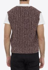 Wool and Alpaca Knitted Sweater Vest
