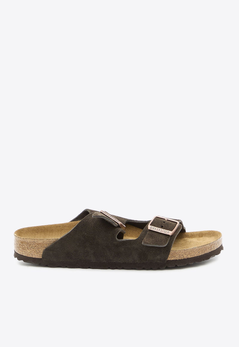 Arizona Double-Strap Suede Sandals