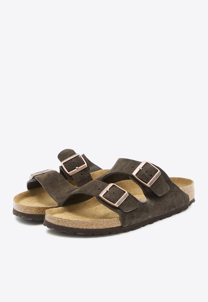 Arizona Double-Strap Suede Sandals