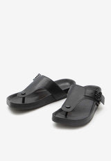 Ease Sandals with Anagram Buckle