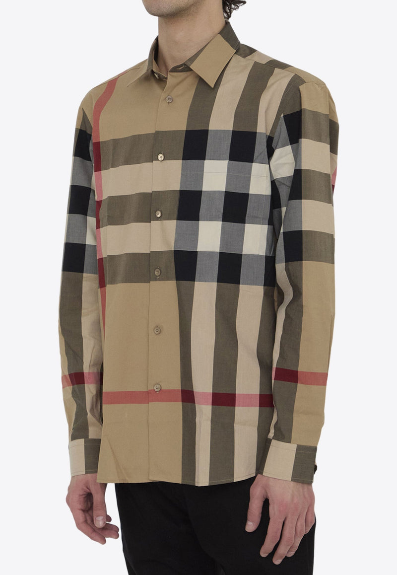 Vintage Check Long-Sleeved Shirt