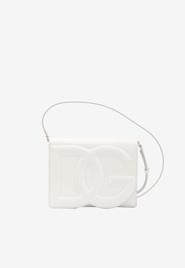 DG Logo Leather Crossbody Bag