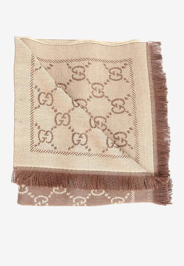 GG Logo Wool Scarf