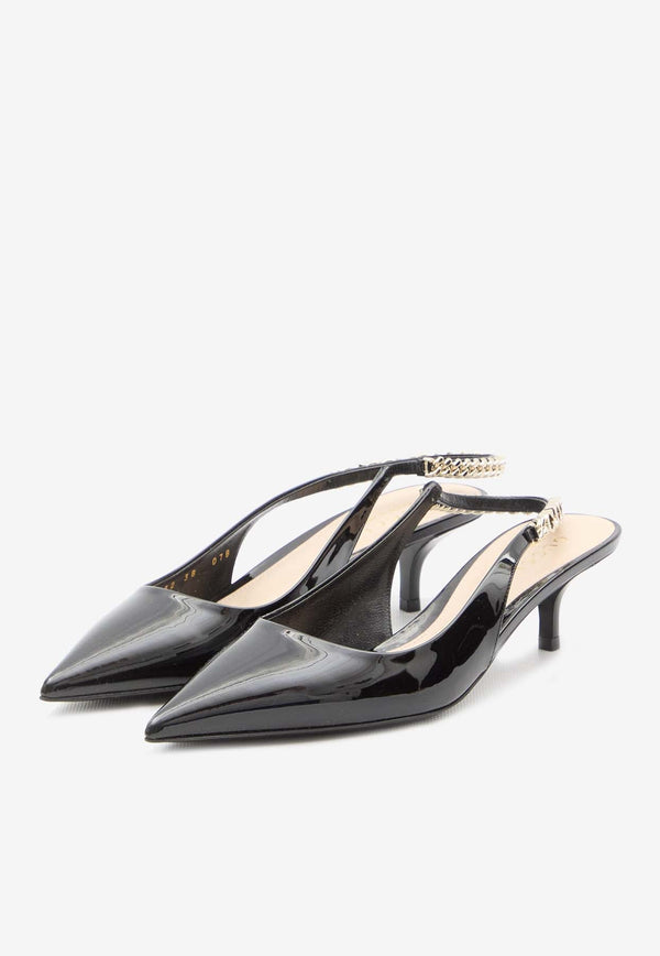 Signoria 45 Slingback Pumps in Patent Leather