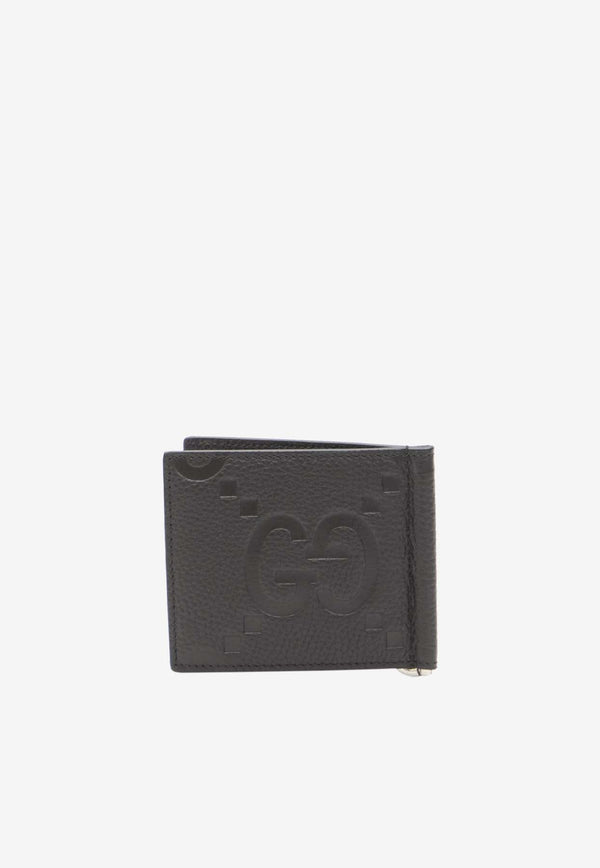 Jumbo GG Leather Money Clip Wallet