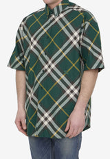 Short-Sleeved Checked Shirt