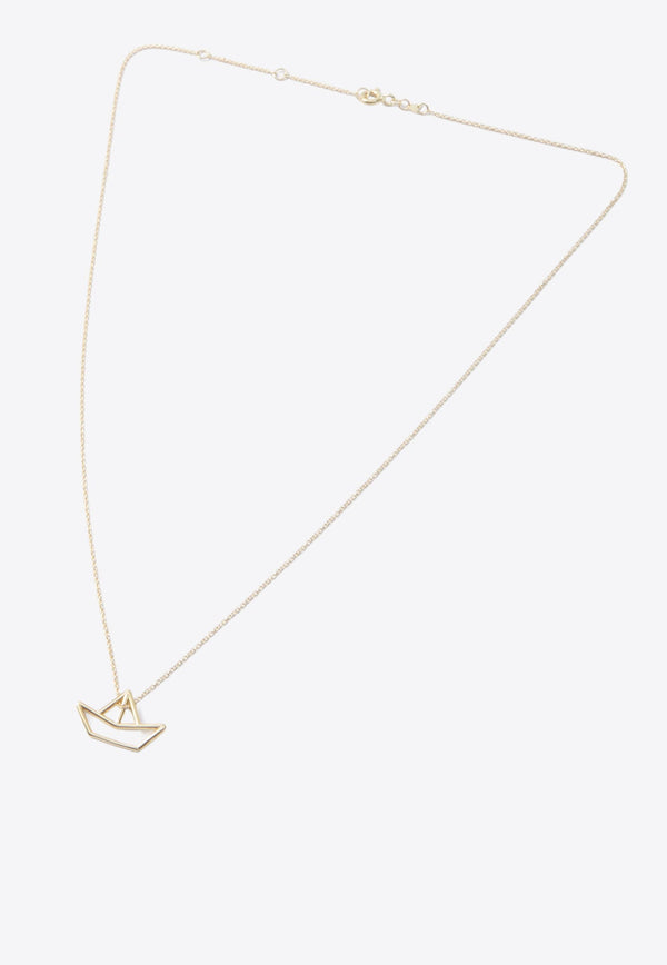 9-Karat Yellow Gold Barquito Necklace