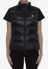 Logo Patch Short Down Vest