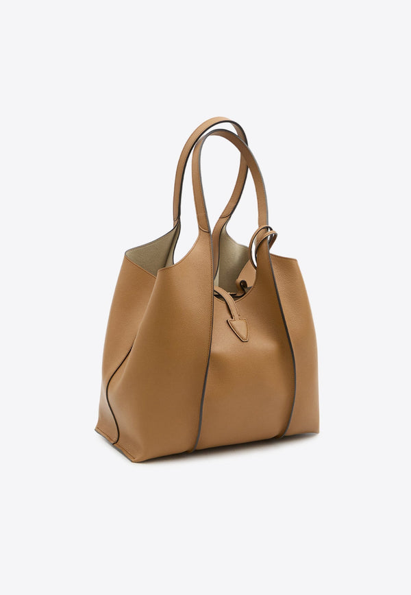 Small T Timeless Leather Tote Bag