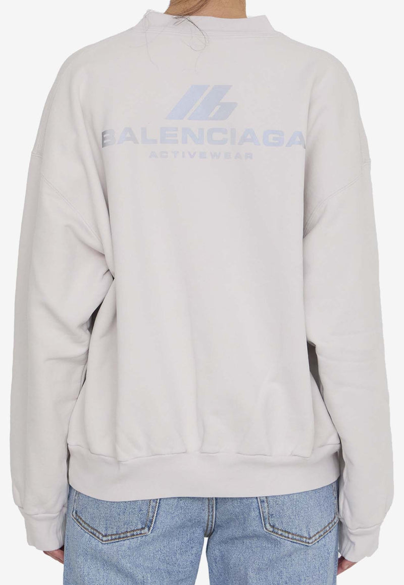 Activewear Logo Print Sweatshirt