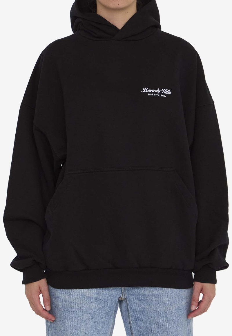 Oversized Beverly Hills Hooded Sweatshirt