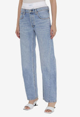 Pre-Styled Boxer Wide-Leg Jeans