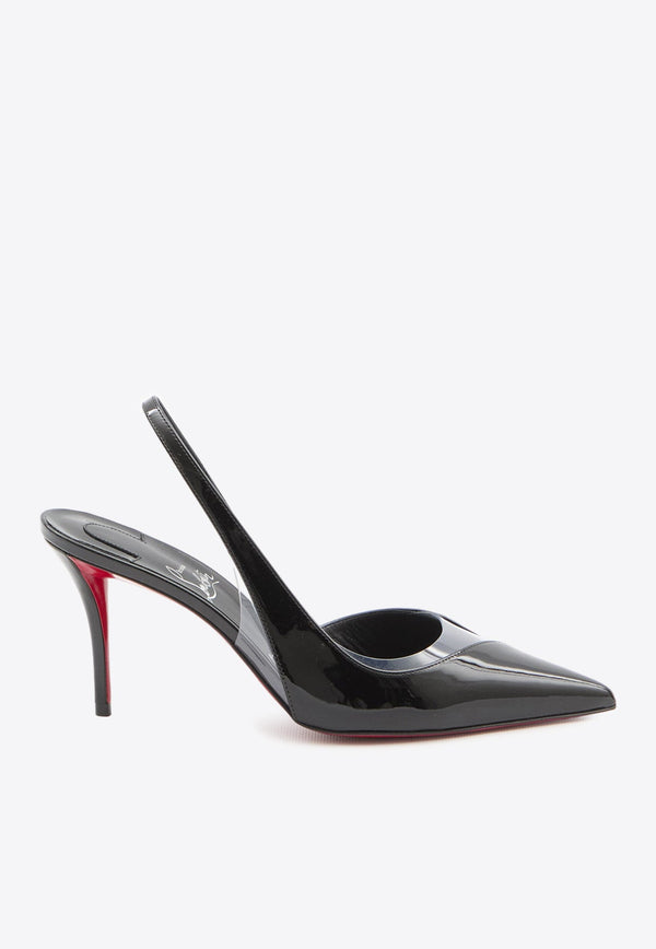 Posticha 80 Patent-Leather Slingback Pumps