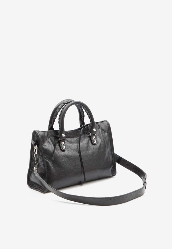 Small Le City Top Handle Bag in Nappa Leather