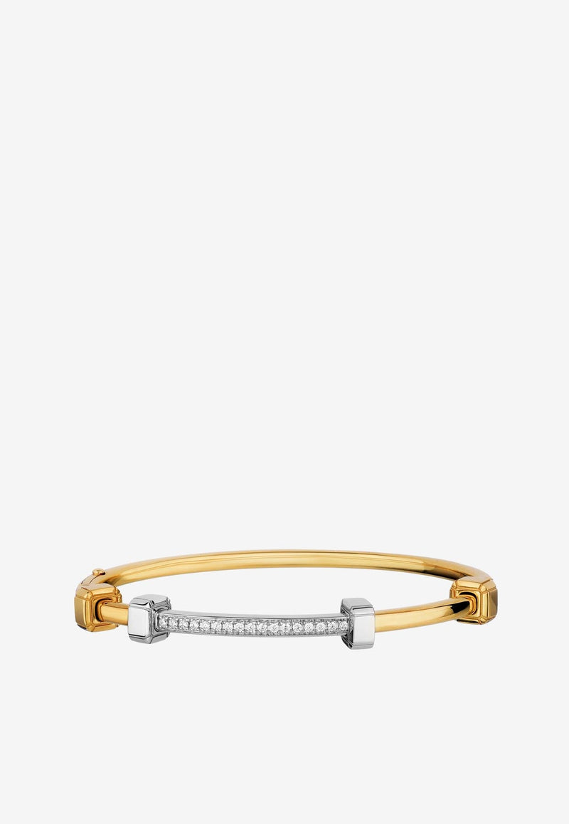 Ninety 18-karat Yellow Gold Bracelet with Diamonds