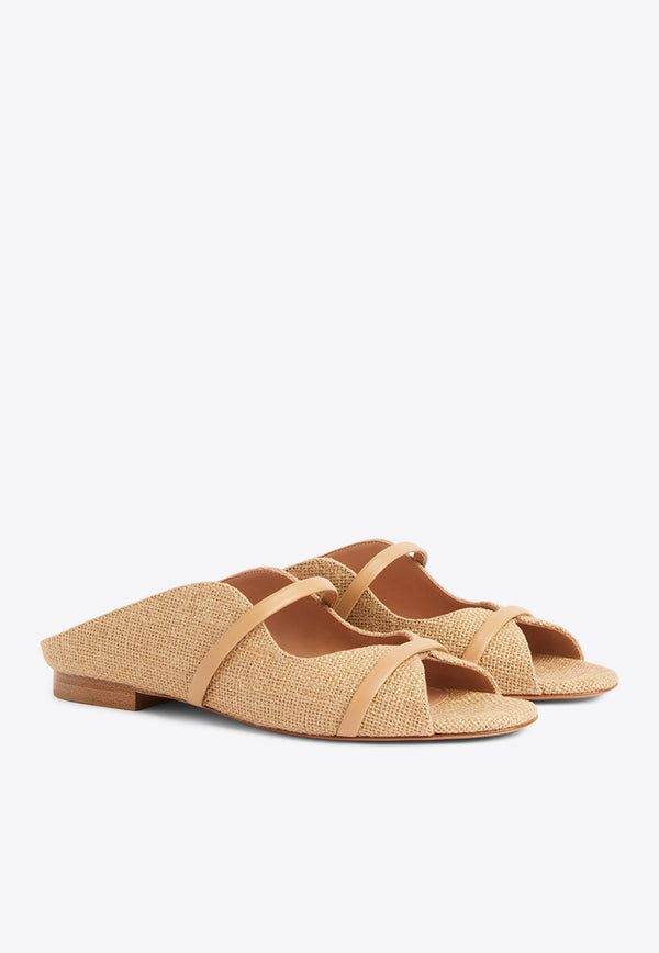Norah Peep-Toe Flat Sandals