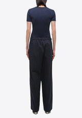 Side Gusset Wide-Leg Pants