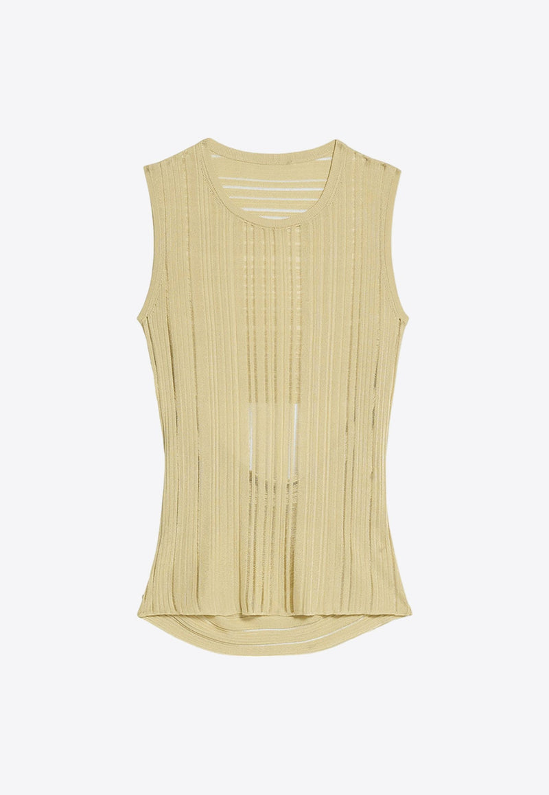 Paneled Sheer Top