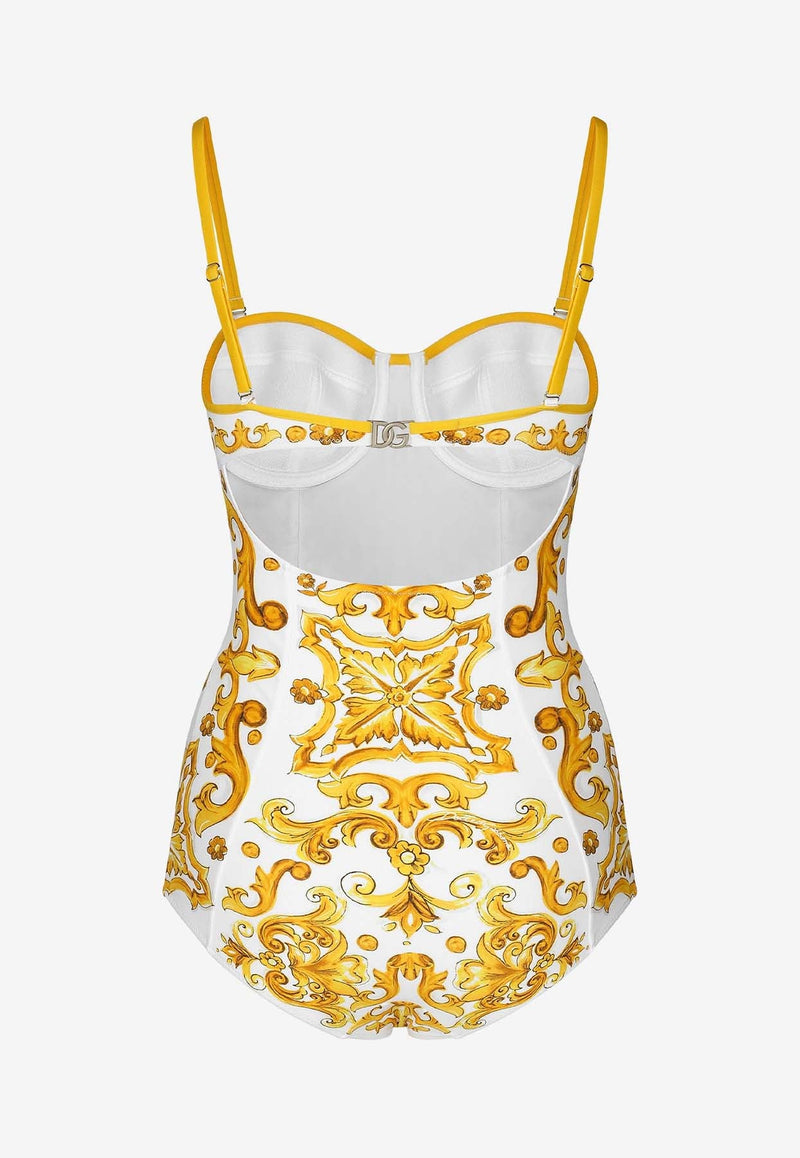 Majolica Print One-Piece Swimsuit